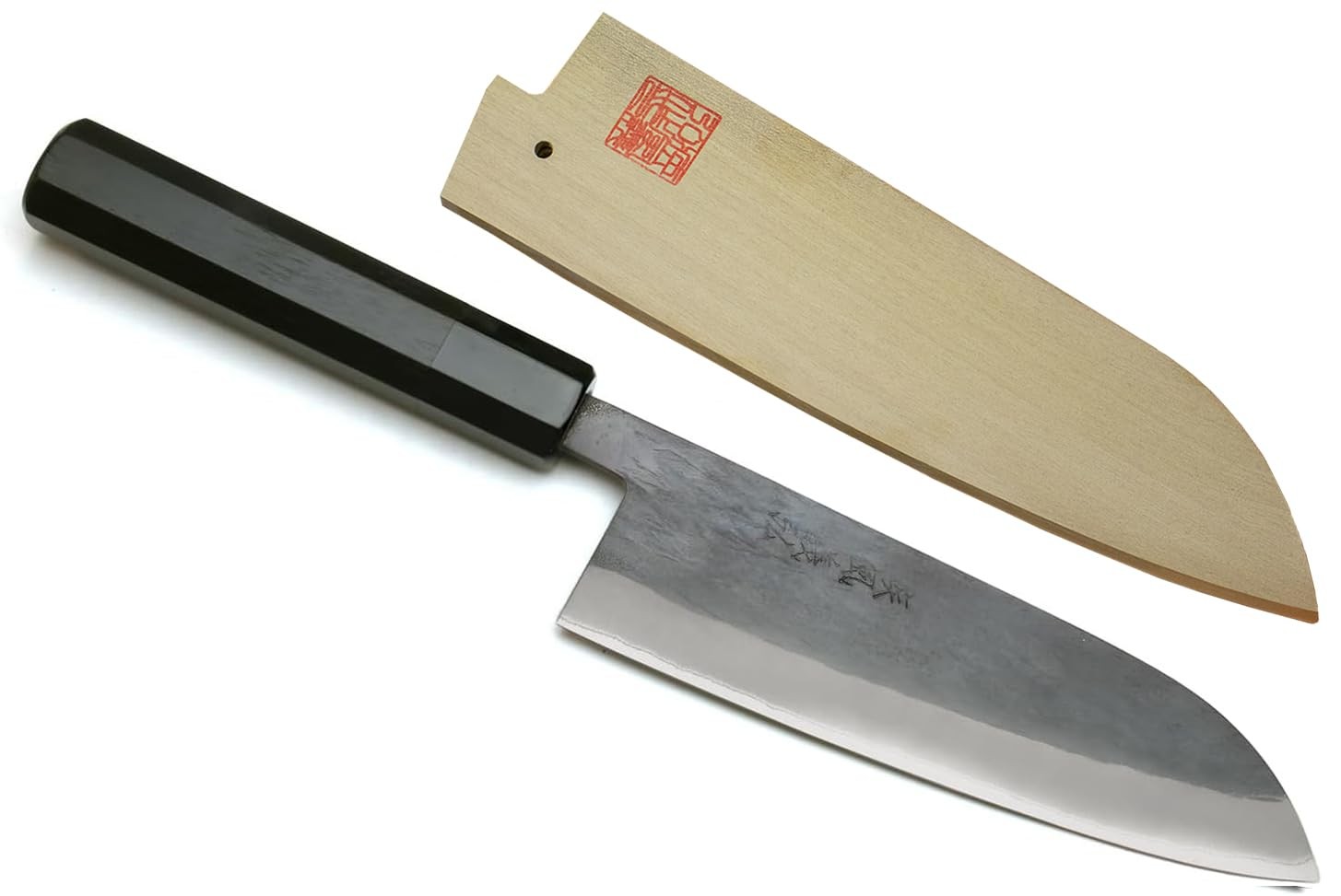 Yoshihiro Kurouchi Black-Forged Blue Steel Santoku 6.5"